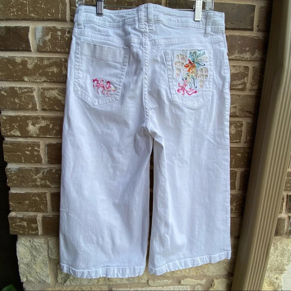 Bill Blass wide leg crop jeans, 6 - Picture 2 of 10